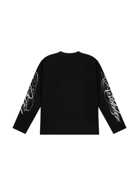 T-shirt à manches longues imprimé Y2K, style rétro américain punk street 2026, pour hommes et femmes, décontracté, simple et tendance